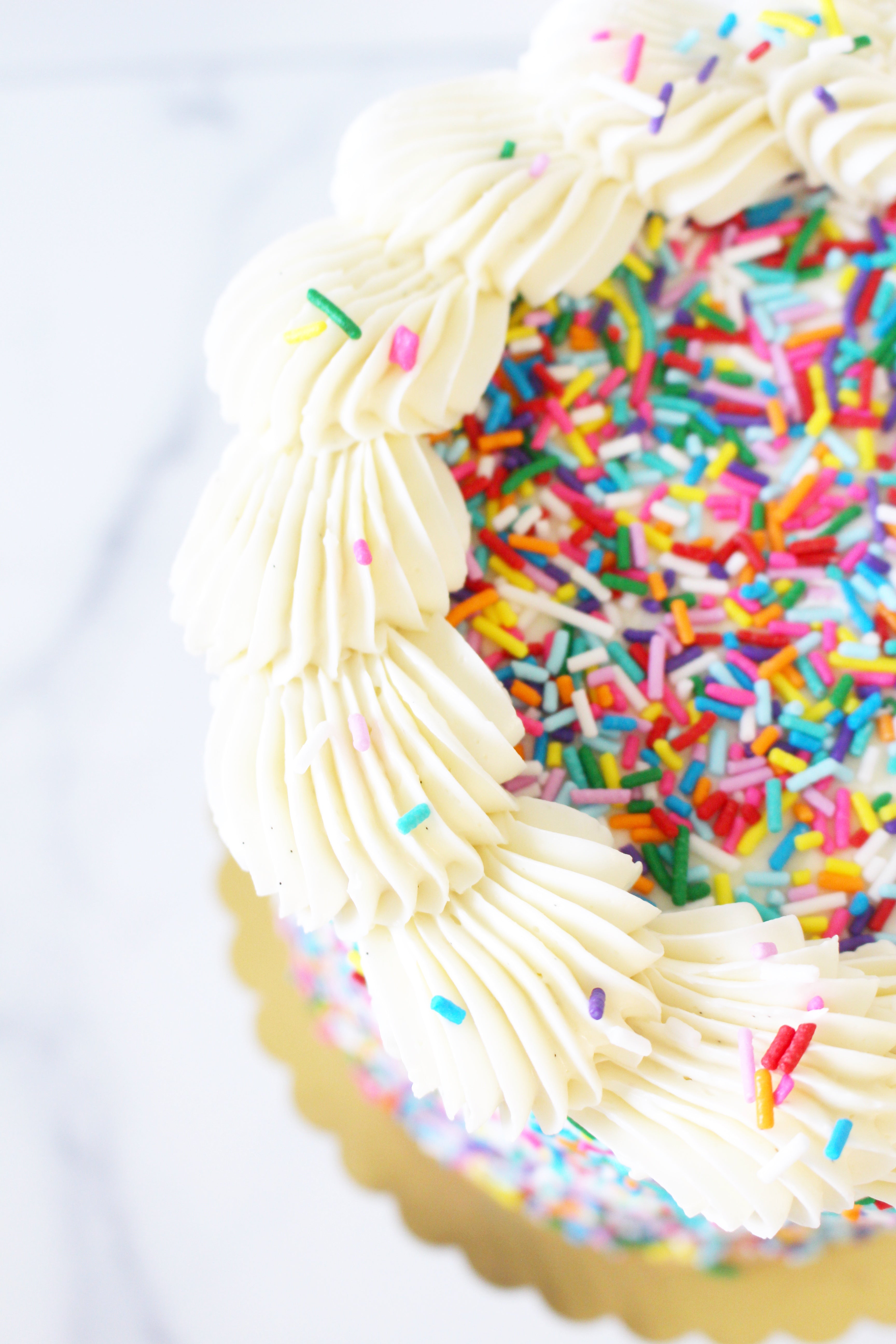 Sprinkle Vanilla Cake