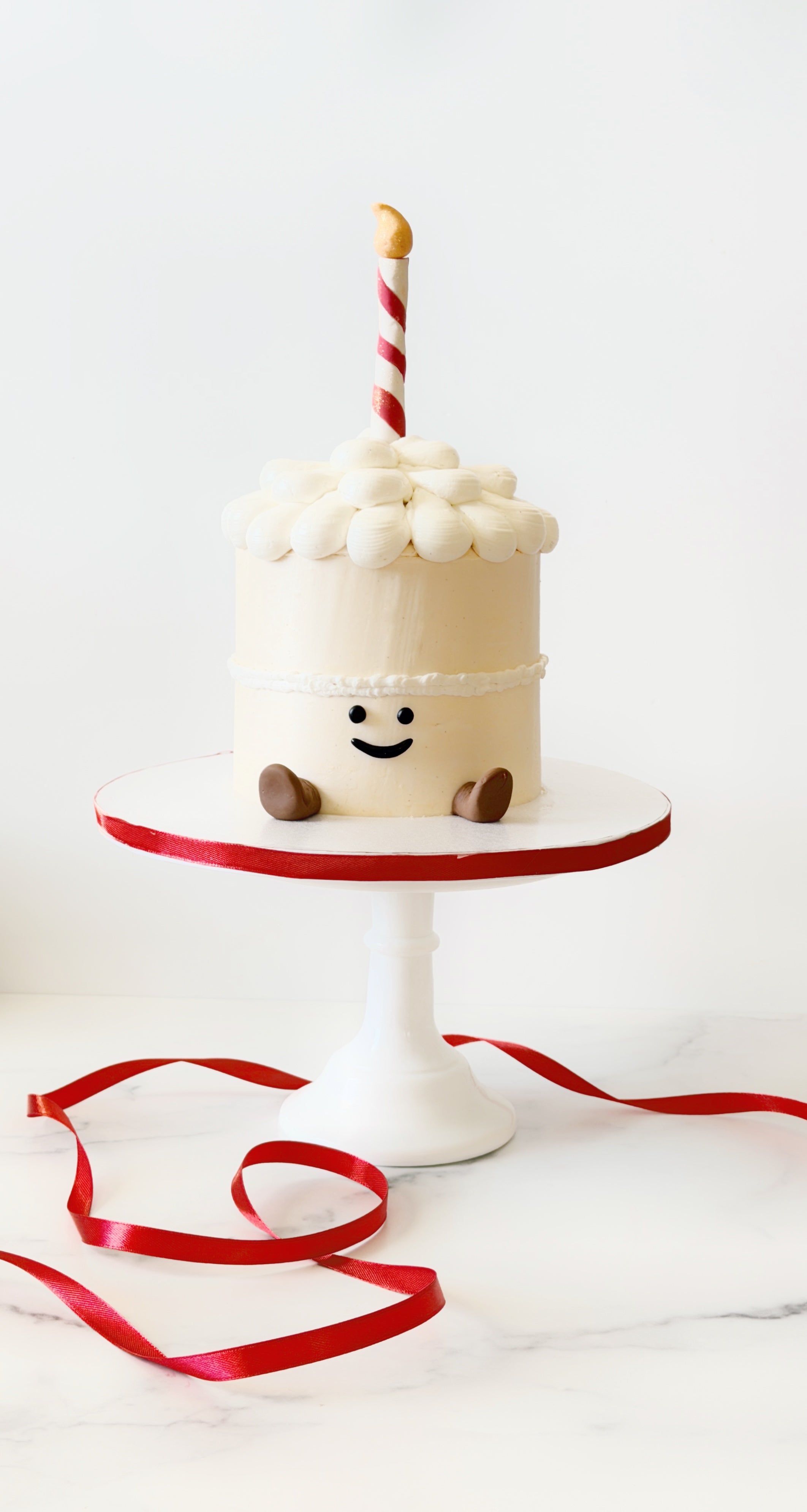 Smiley Candle Cake
