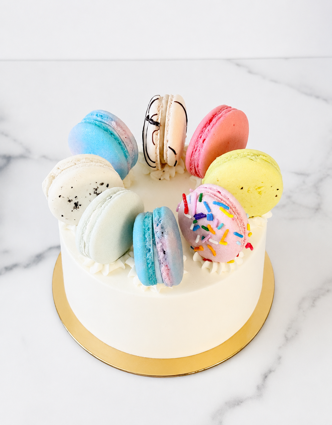 Macaron Crown Cake