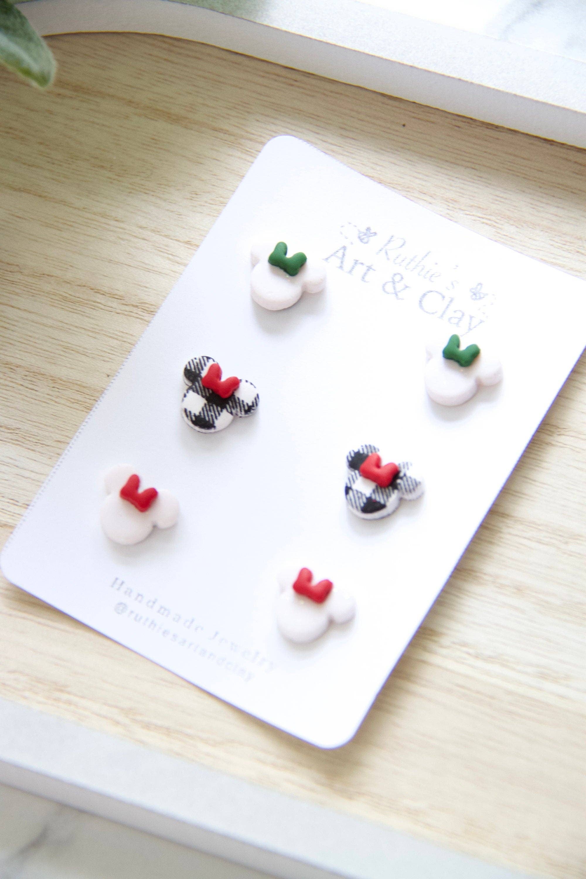 Christmas Minnie Stud Pack