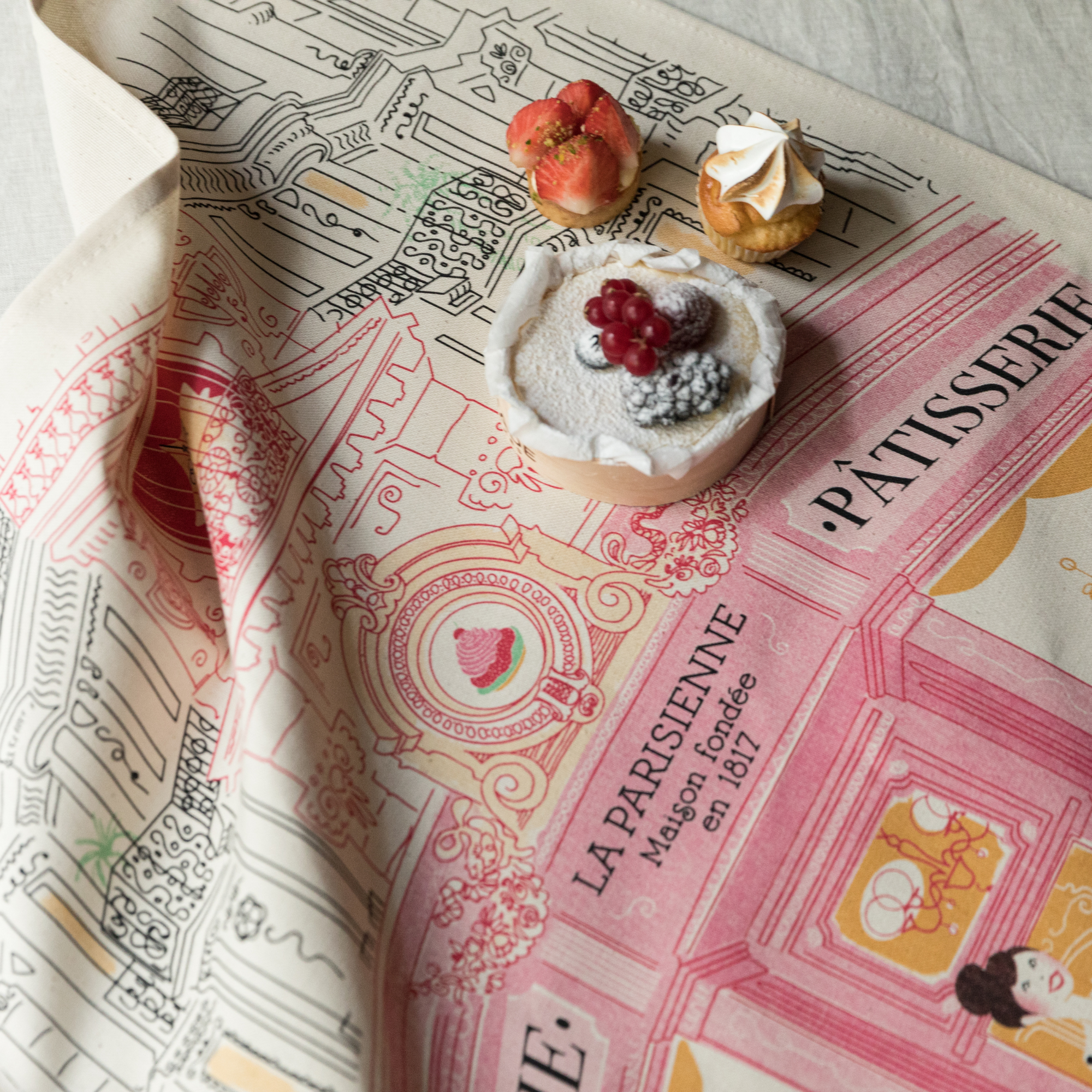 Parisian Shops Tea Towels