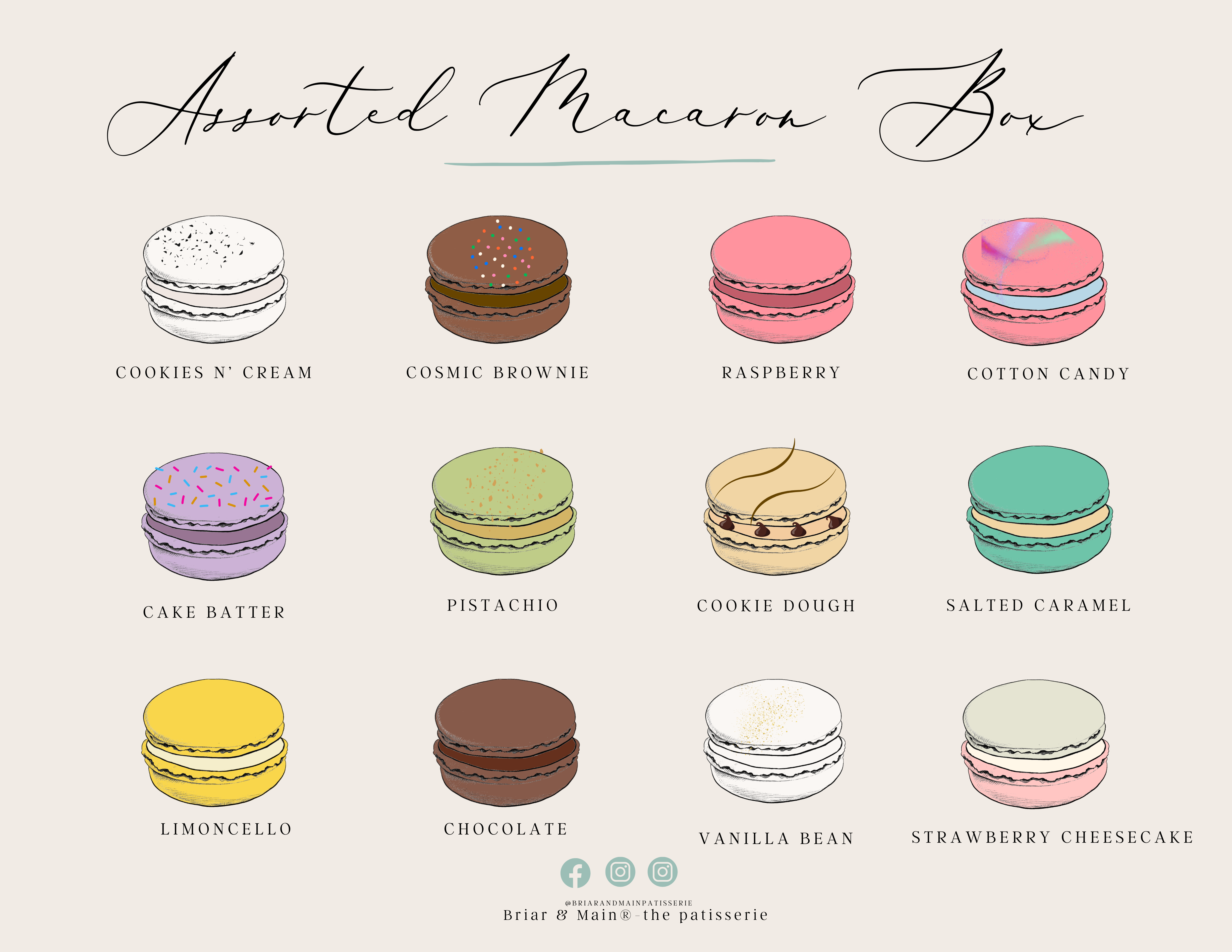 Lux Assorted Macaron Box