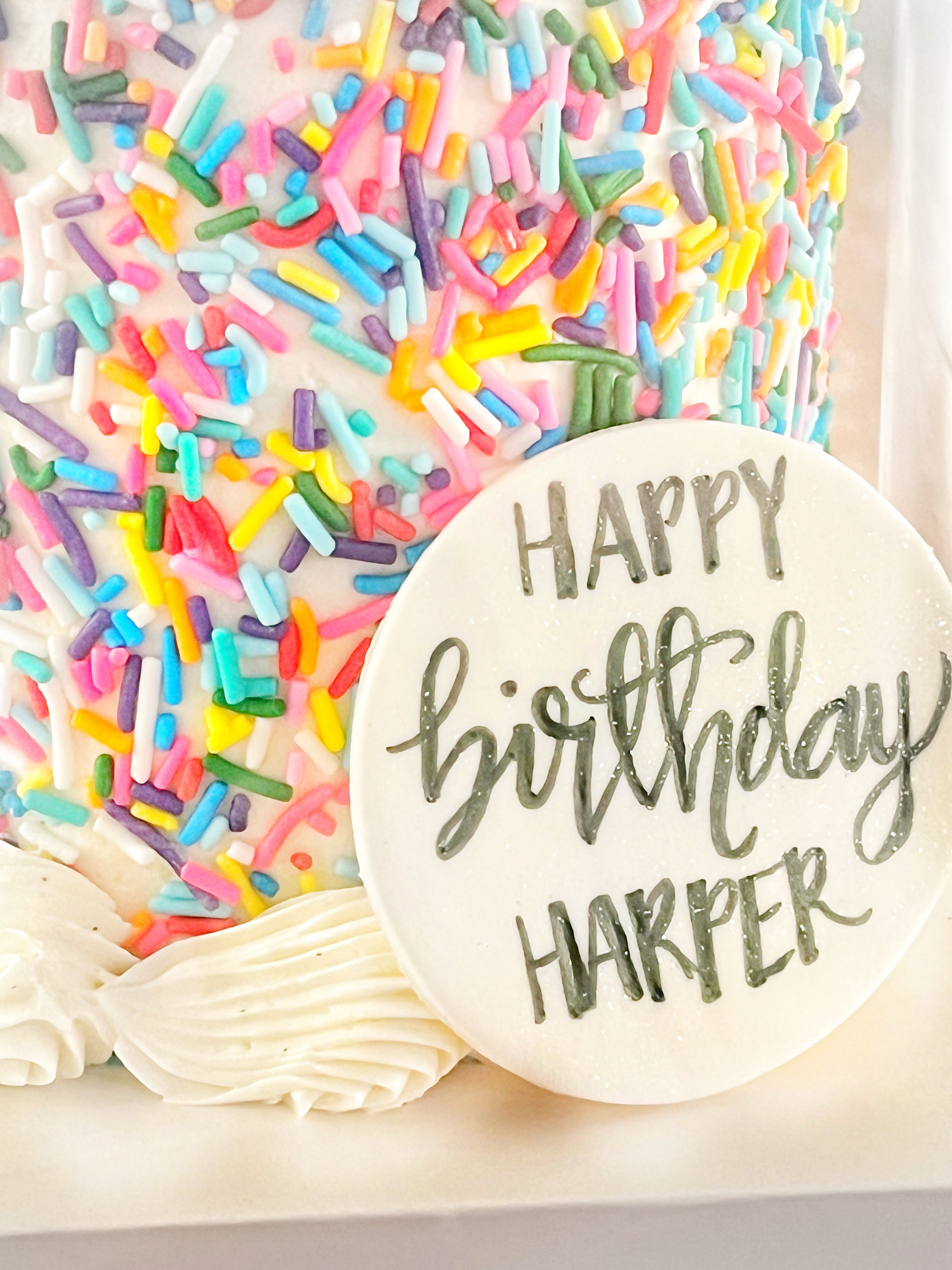 Sprinkle Vanilla Cake