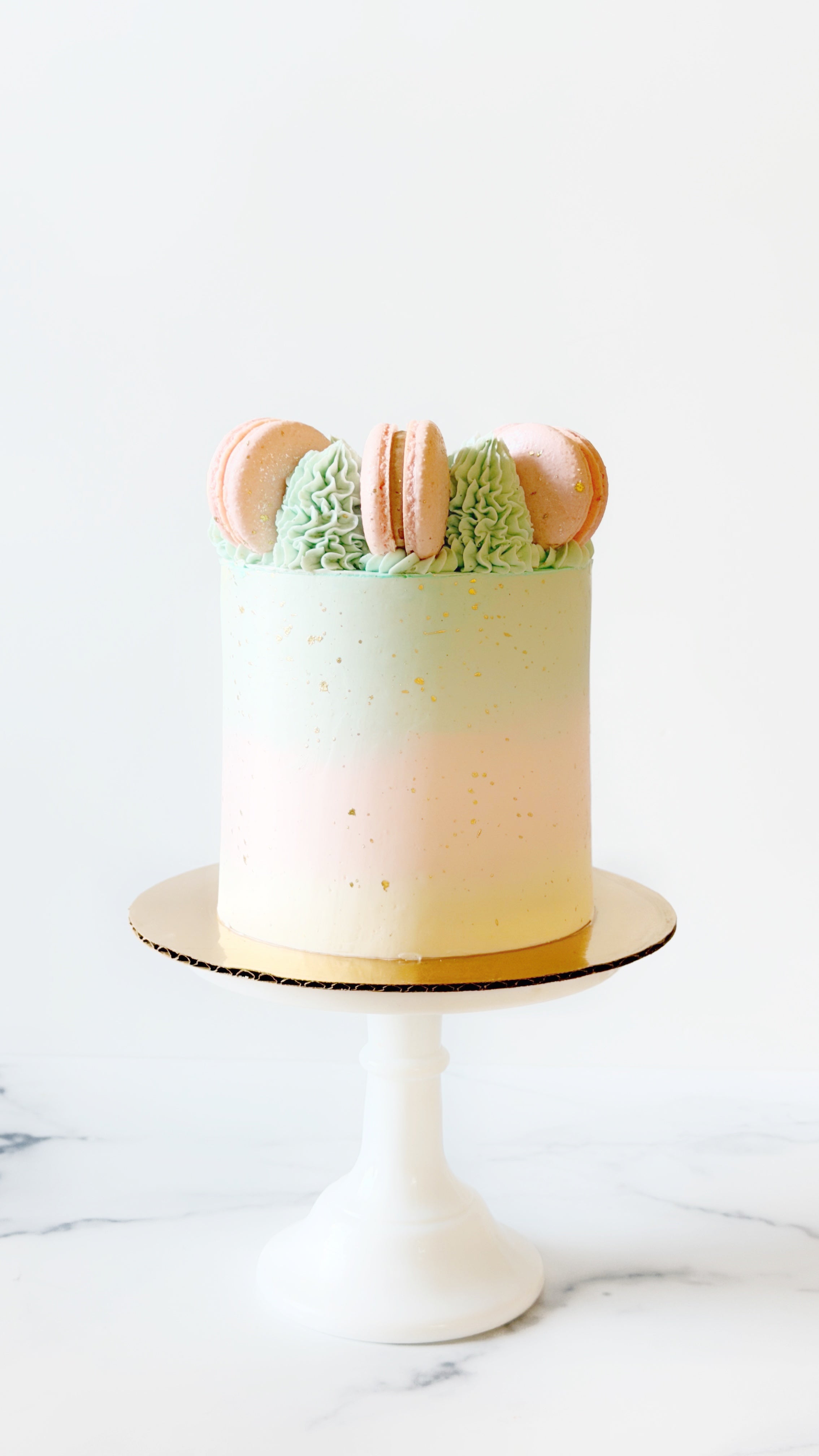 Pastel Paris Macaron Cake