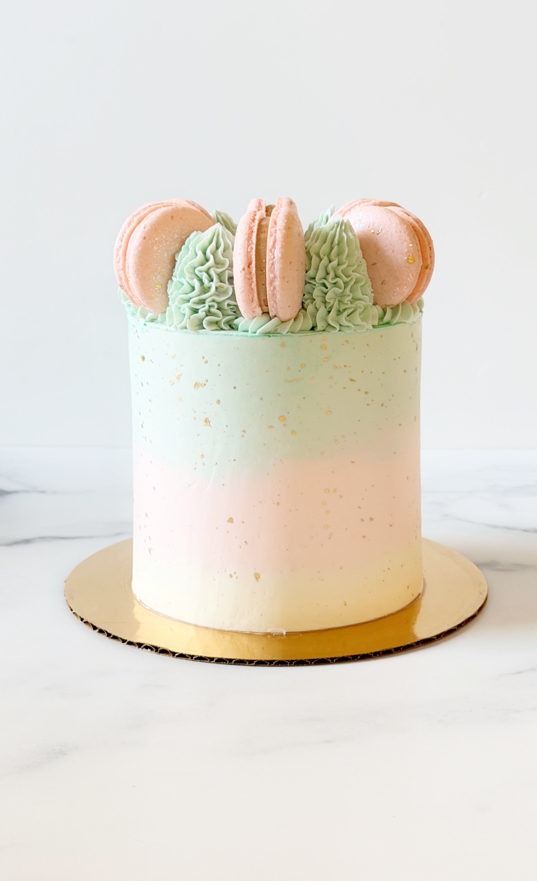 Pastel Paris Macaron Cake