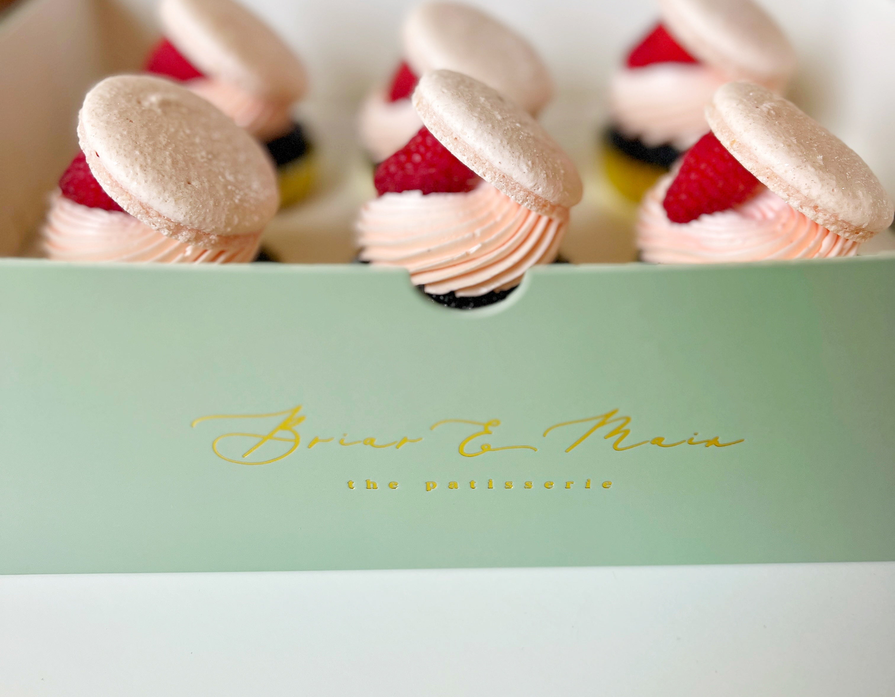 Chocolate Raspberry Macaron Cupcakes